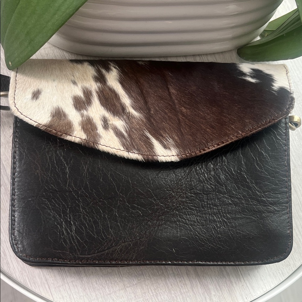 Stylish Black and Brown Crossbody Bag